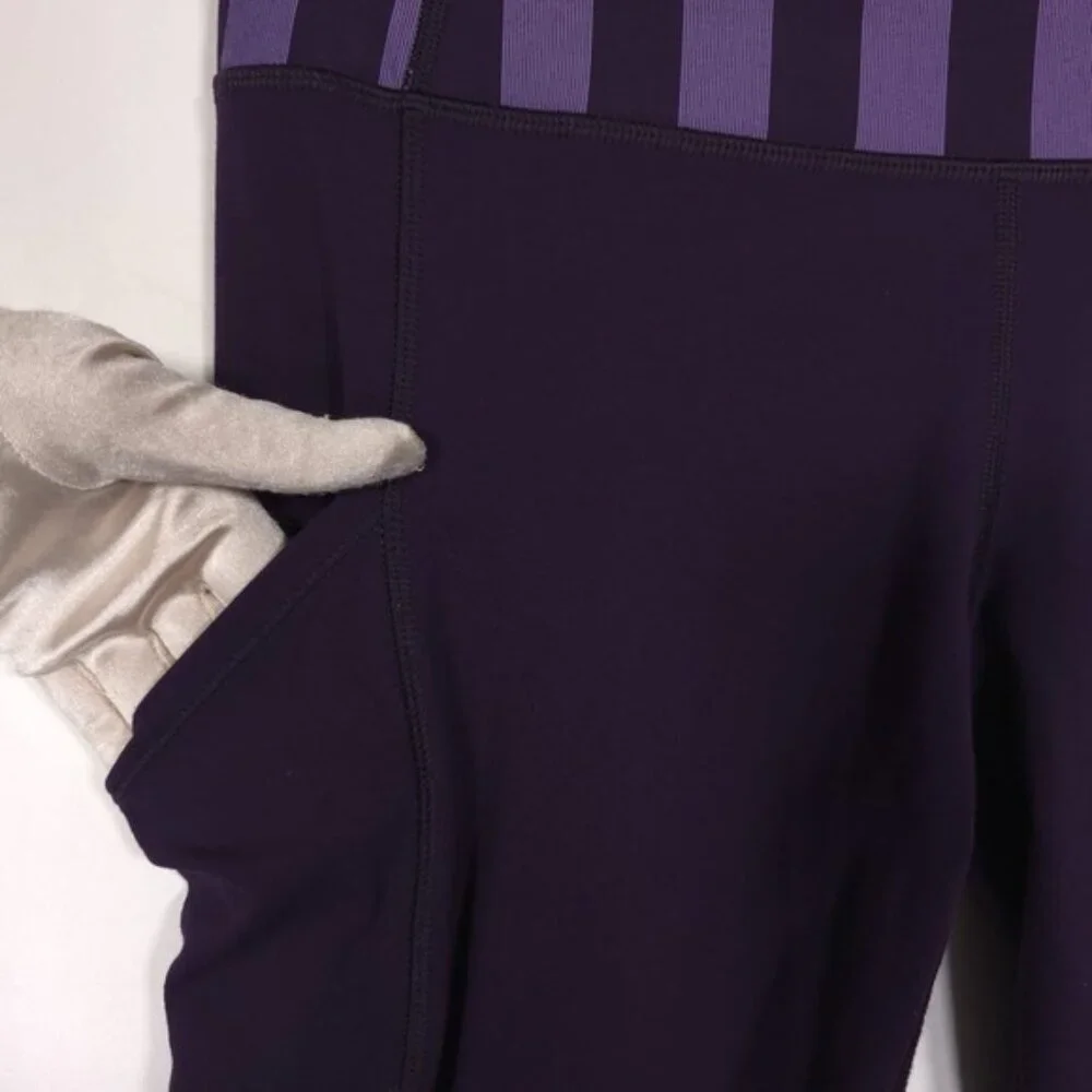 Lululemon Women's Size 8 Deep Zinfandel‎ Speed Tight Brushed Interlock Leggings